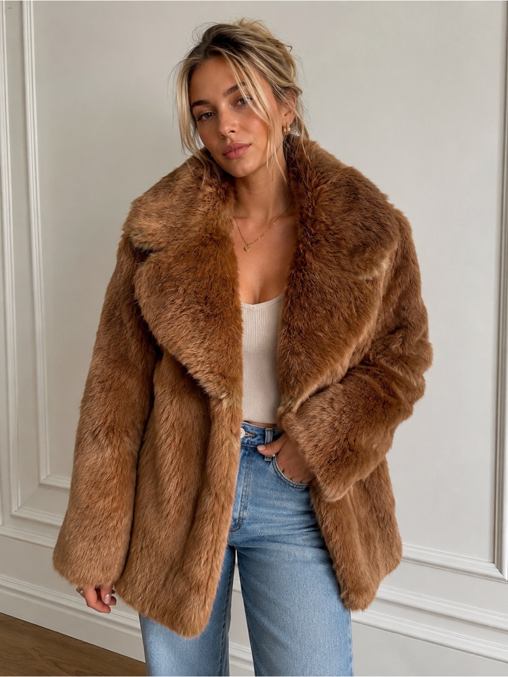 Vintage Elan Tan Fur Coat